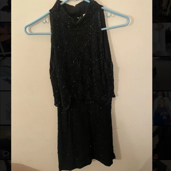 Papell Boutique | Dresses | Papell Evening Boutique Mini Beaded Dress  Vintage